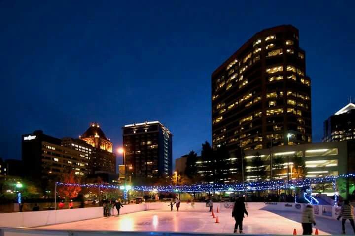 Greensboro Christmas Winterfest Skating Rink